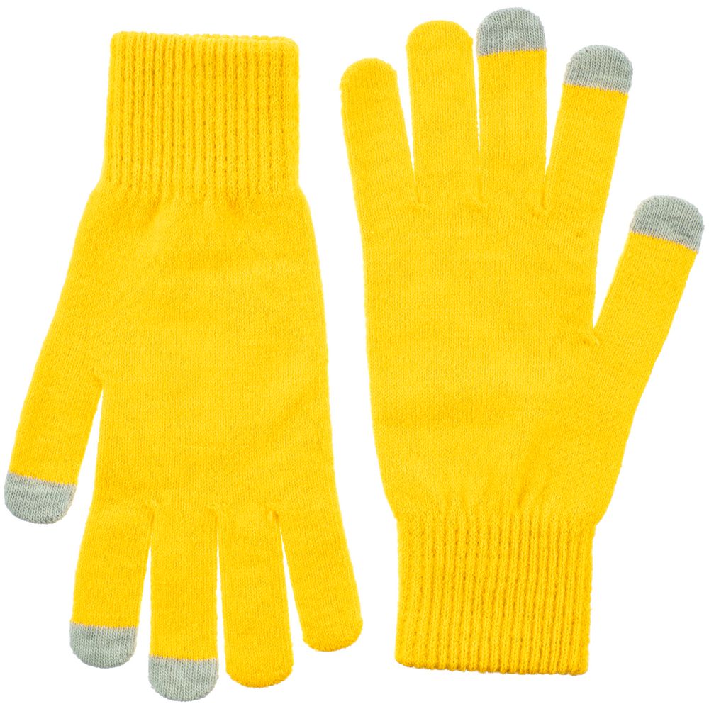 Перчатки сенсорные Urban Flow, желтые — изображение 2