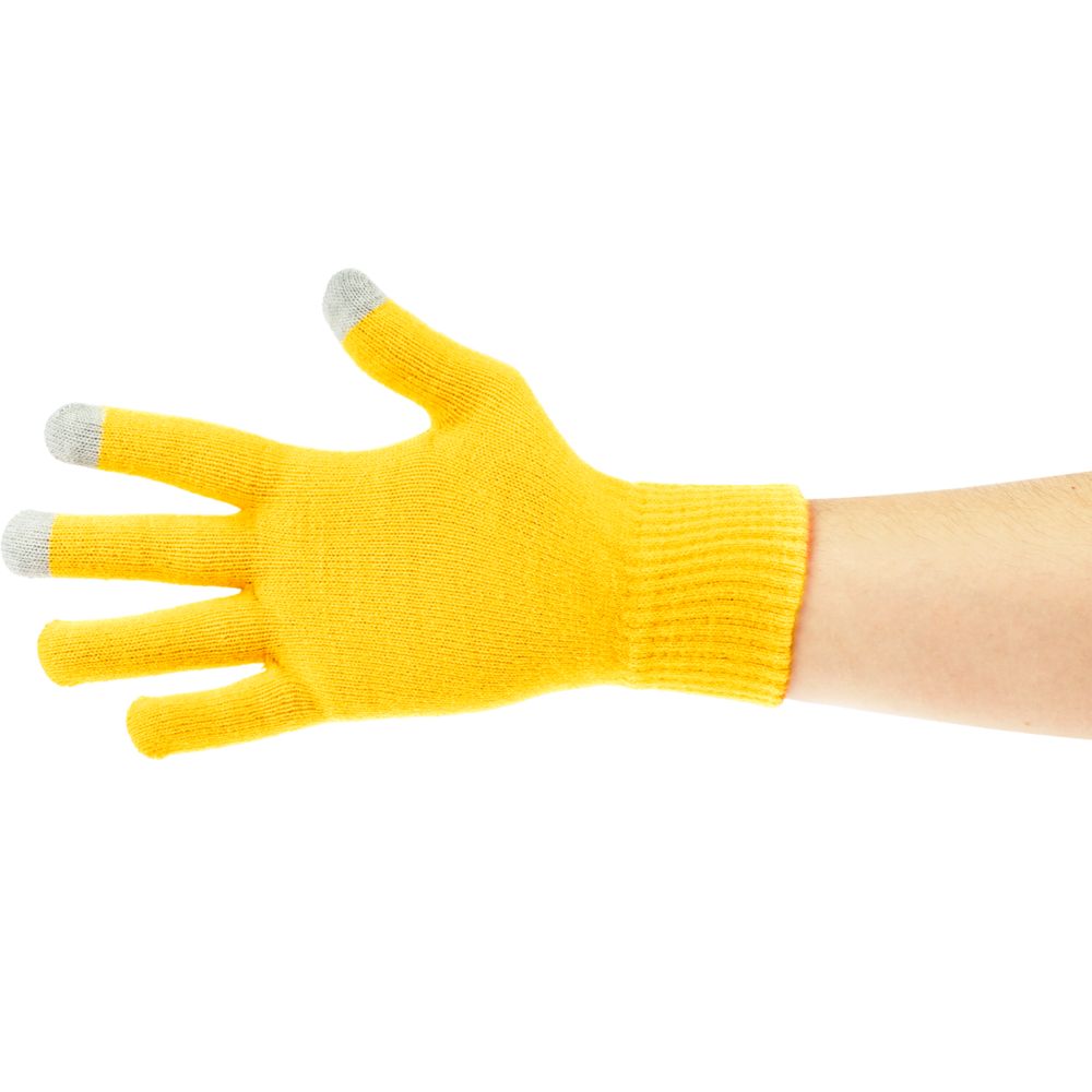 Перчатки сенсорные Urban Flow, желтые — изображение 3