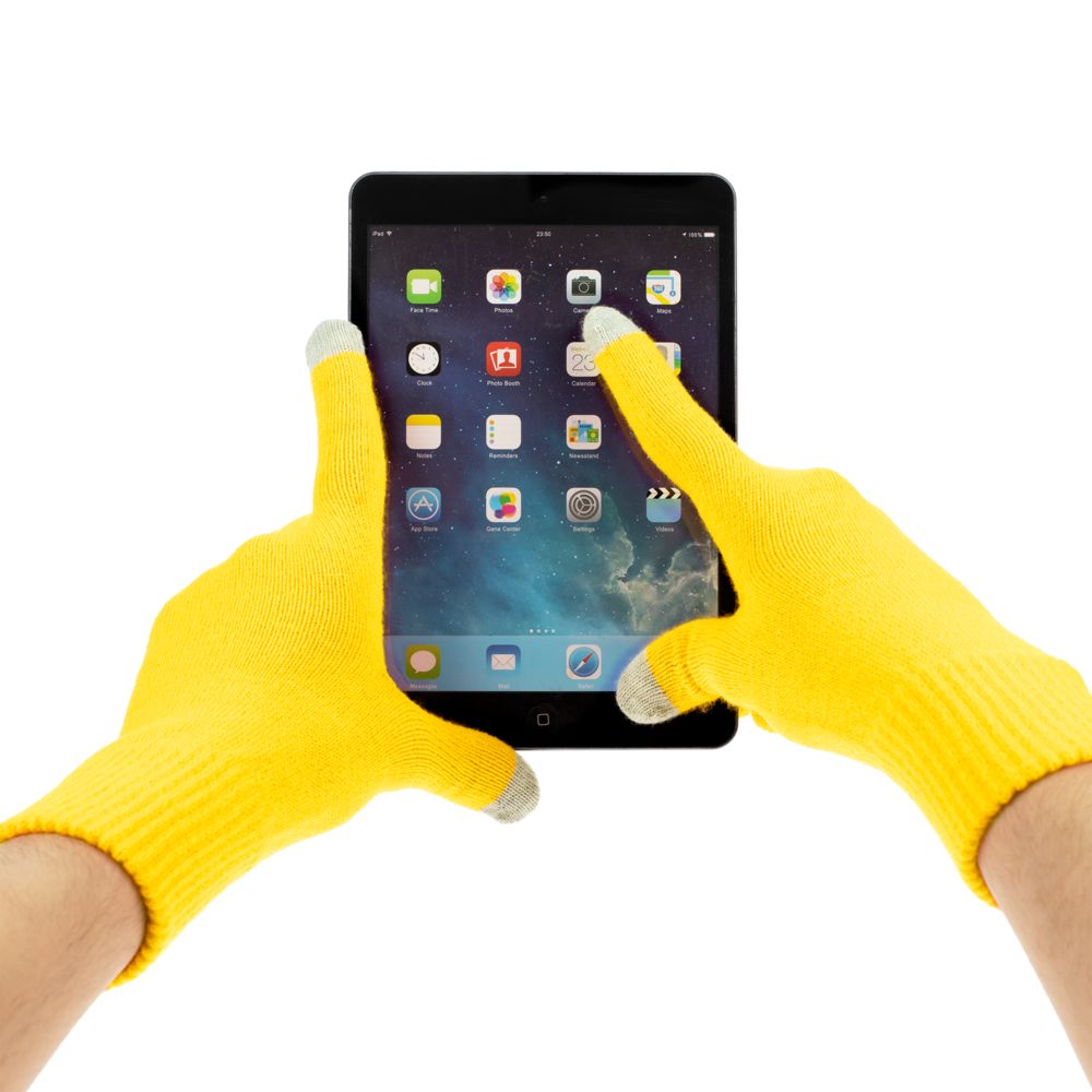 Перчатки сенсорные Urban Flow, желтые — изображение 4