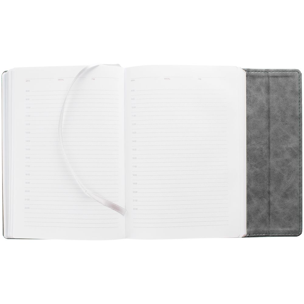 Ежедневник Flap на заказ, недатированный, серый — изображение 6