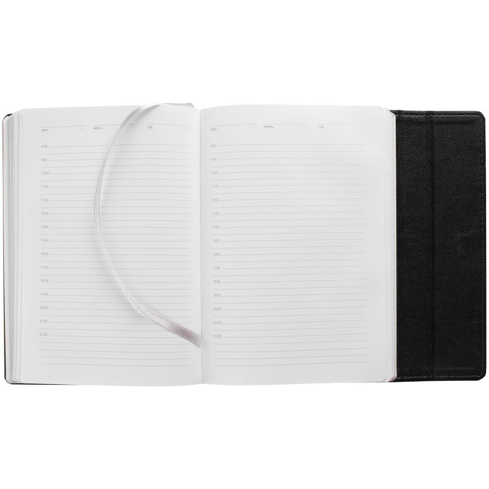 Ежедневник Flap на заказ, недатированный, черный — изображение 6