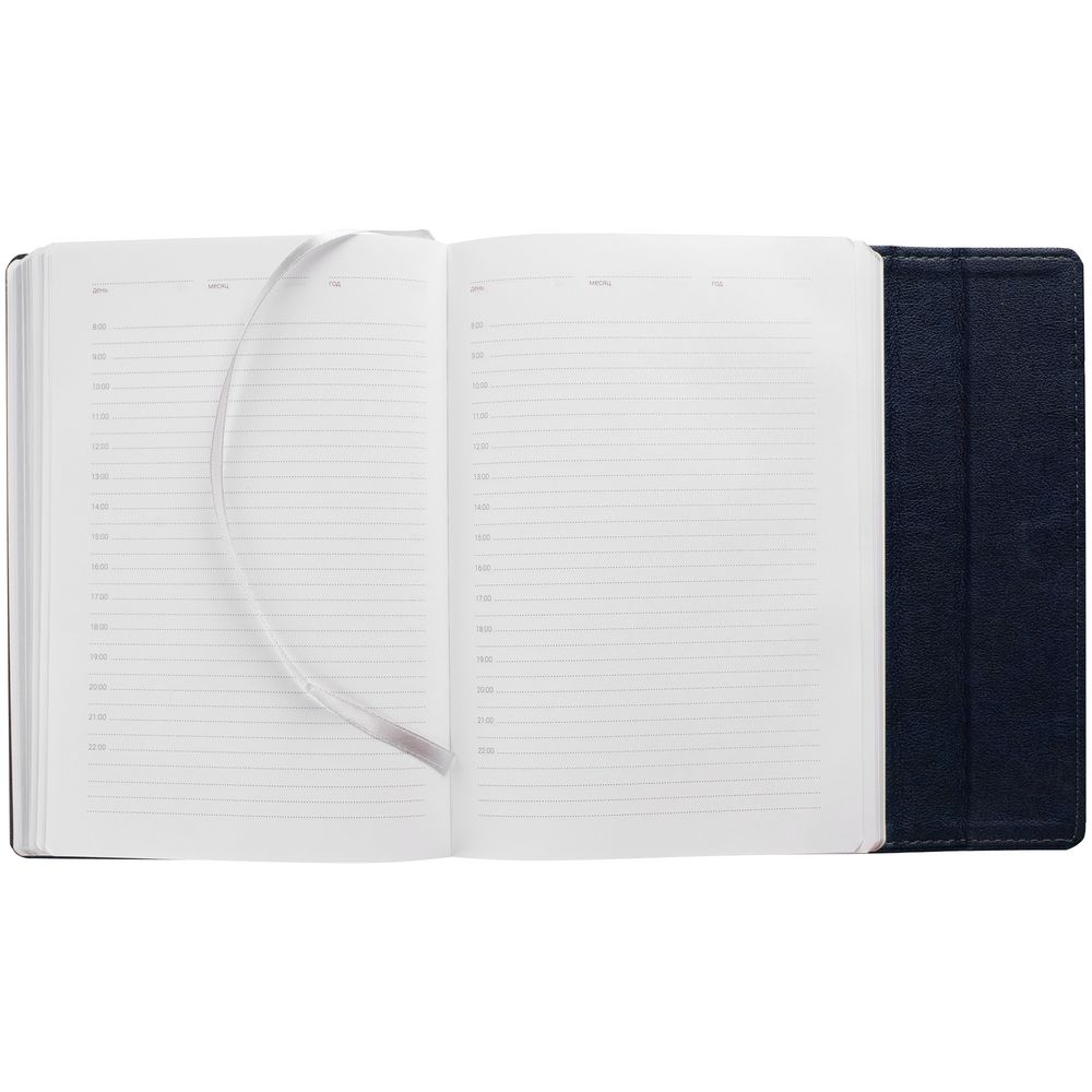 Ежедневник Flap на заказ, недатированный, синий — изображение 6