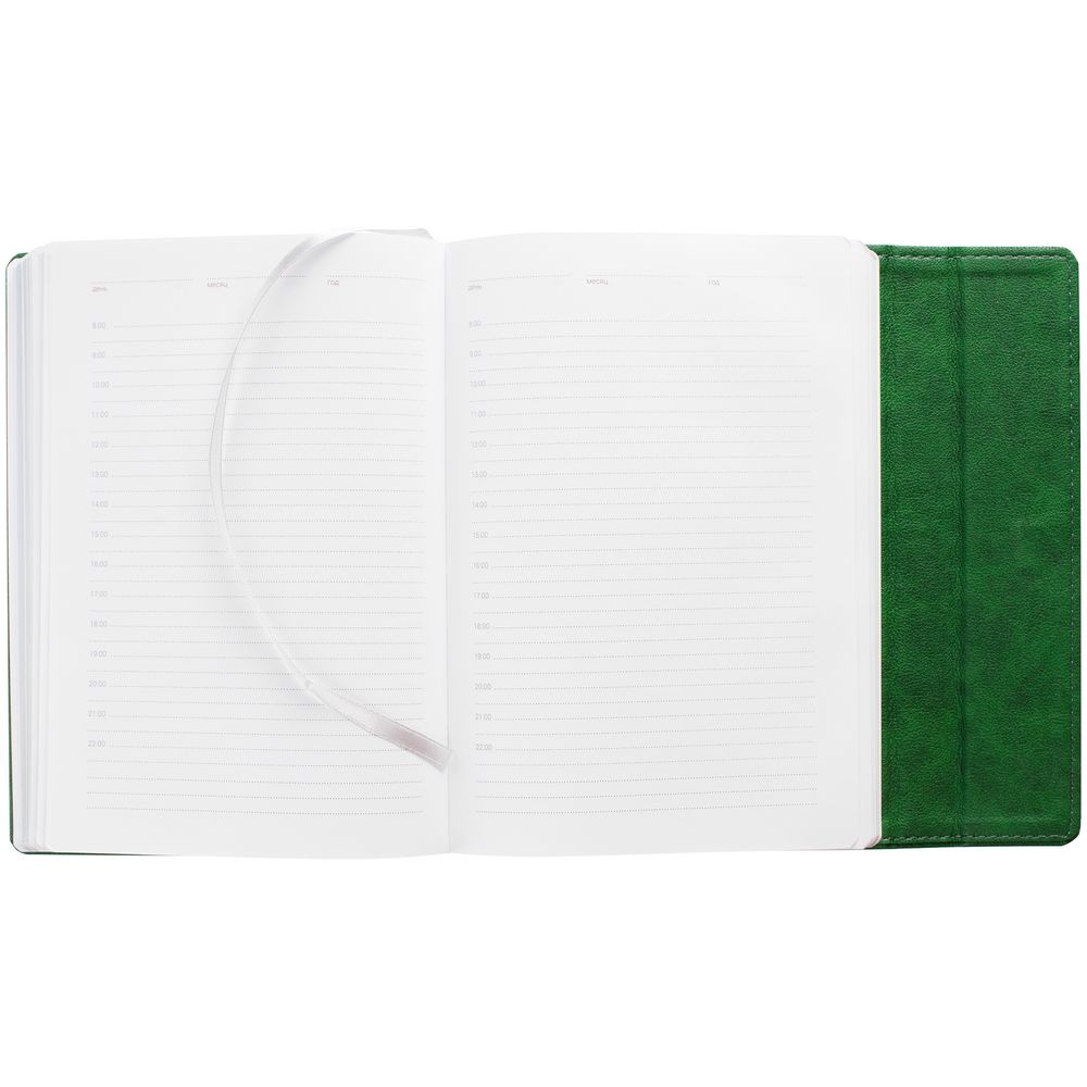 Ежедневник Flap на заказ, недатированный, зеленый — изображение 6