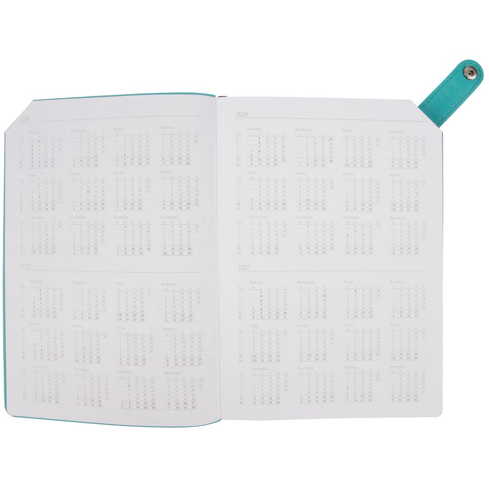 Ежедневник Angle, недатированный, бирюзовый — изображение 6