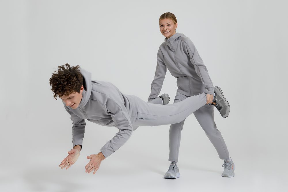 Куртка с капюшоном унисекс Begi, серая — изображение 17