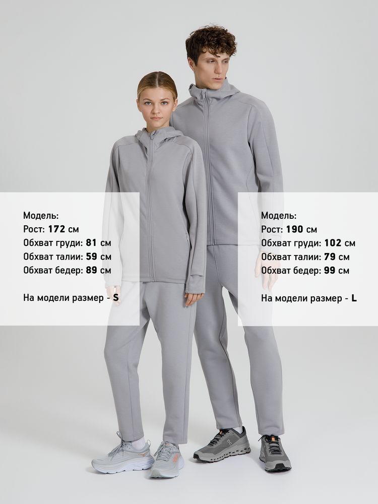 Куртка с капюшоном унисекс Begi, серая — изображение 16