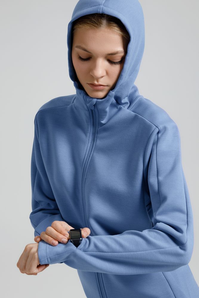 Куртка с капюшоном унисекс Begi, синяя — изображение 10