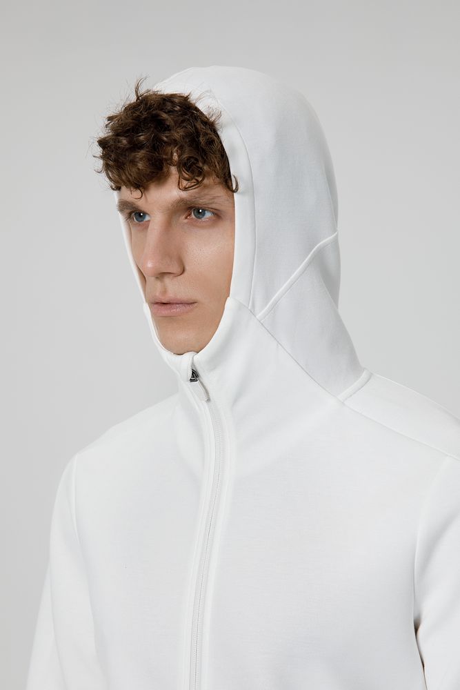 Куртка с капюшоном унисекс Begi, молочно-белая — изображение 9