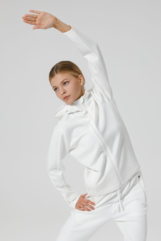 Куртка с капюшоном унисекс Begi, молочно-белая — изображение 13