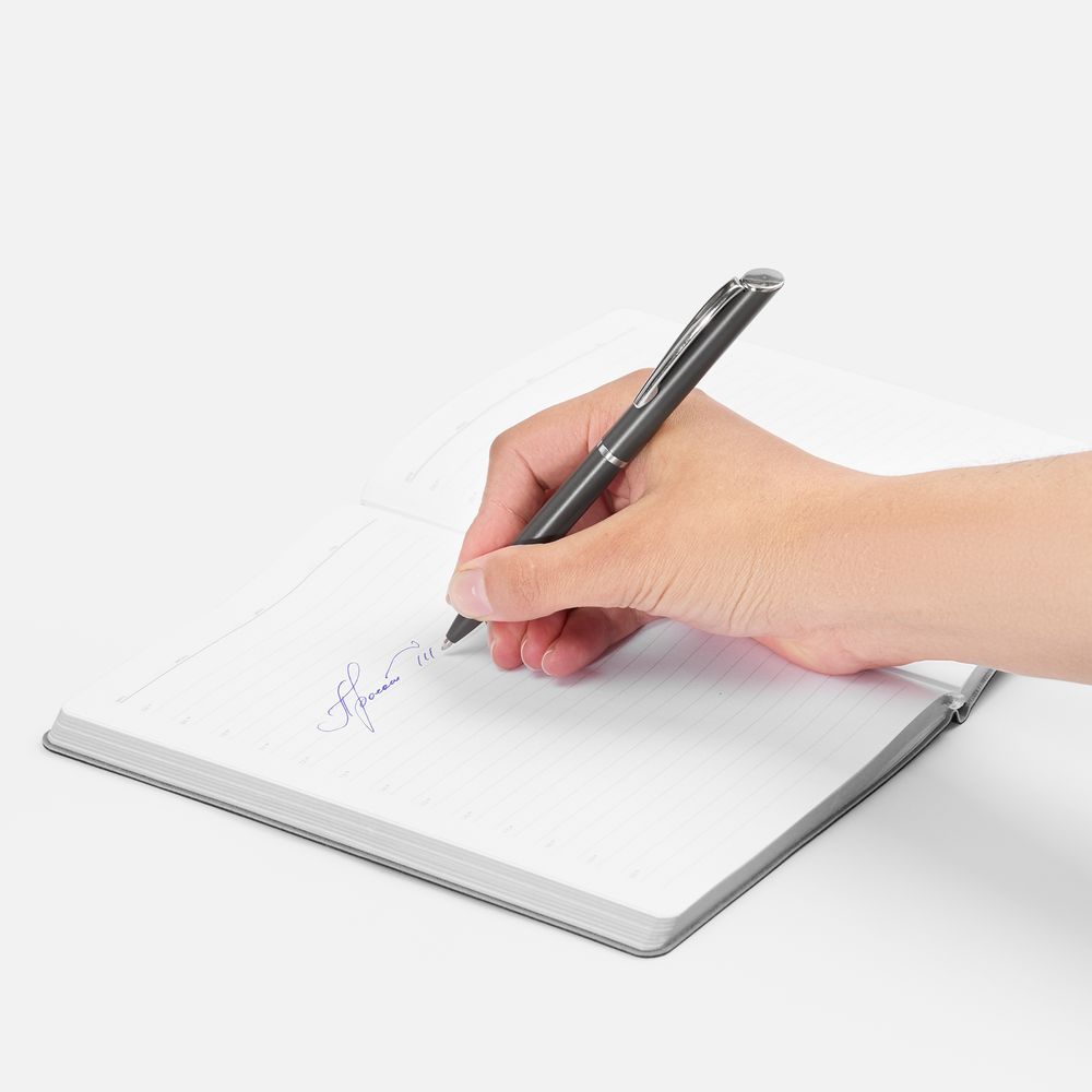 Ручка шариковая Ringa, серая — изображение 4