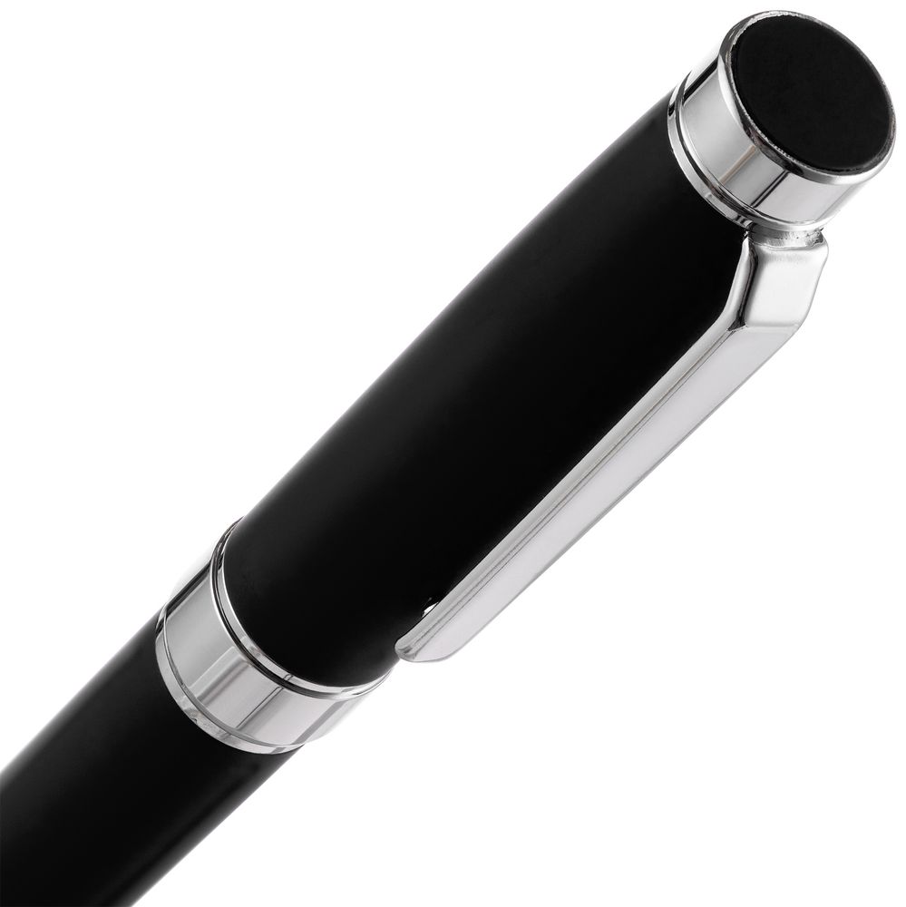 Ручка шариковая Broad Ring Soft Touch, черная — изображение 4