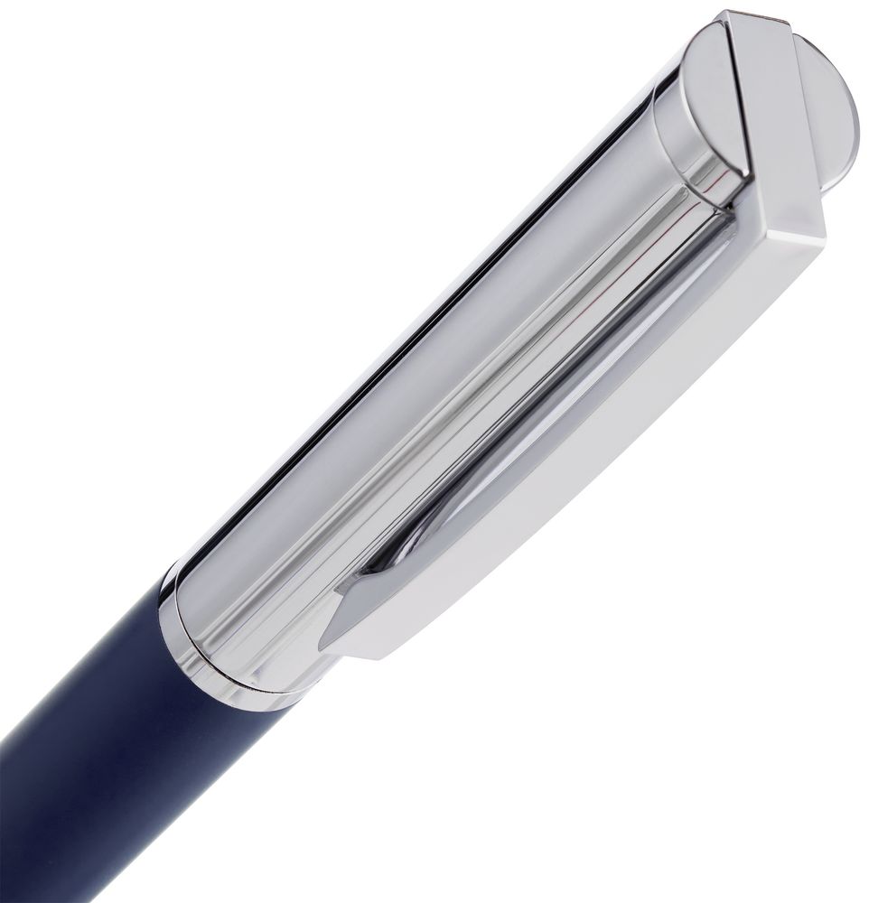 Ручка шариковая Eyeshot Soft Touch, темно-синяя — изображение 4