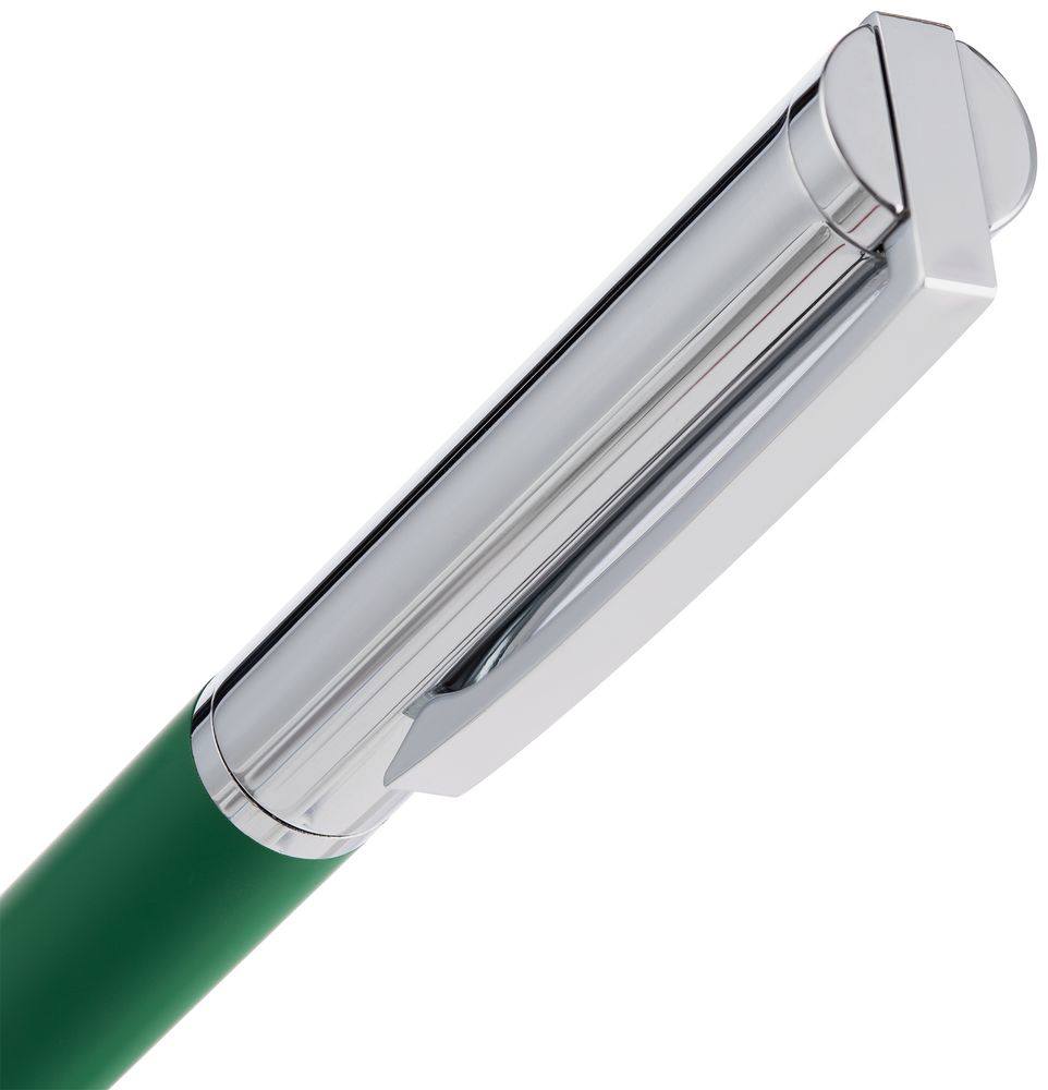 Ручка шариковая Eyeshot Soft Touch, темно-зеленая — изображение 4