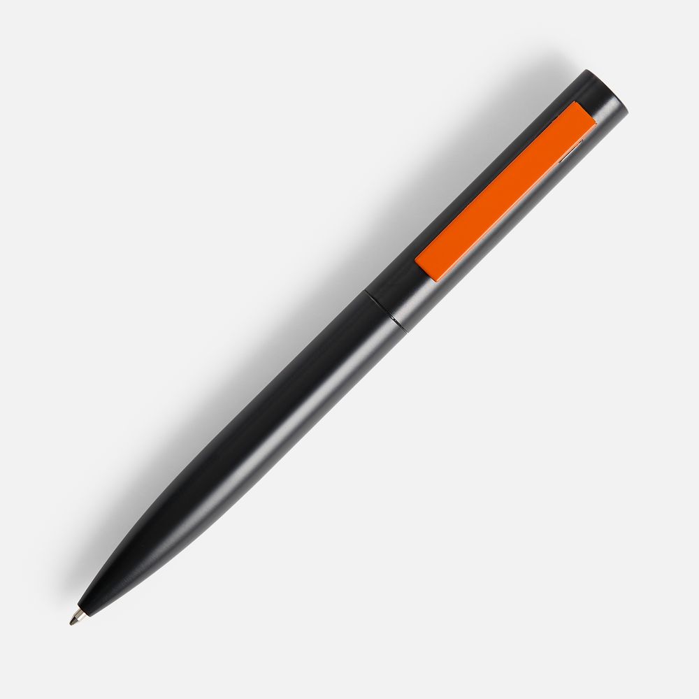 Ручка шариковая Inkolor, черная с оранжевым — изображение 2