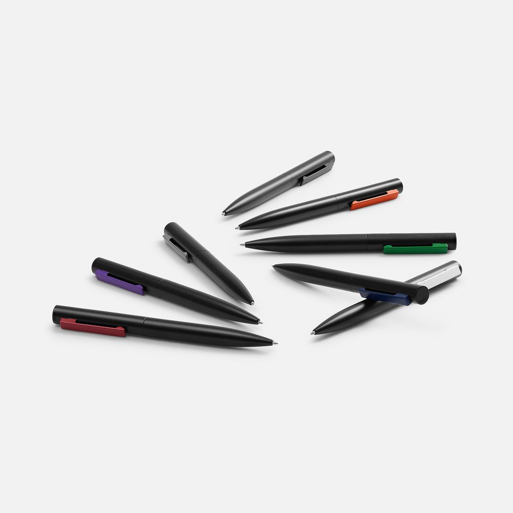 Ручка шариковая Inkolor, черная с оранжевым — изображение 5