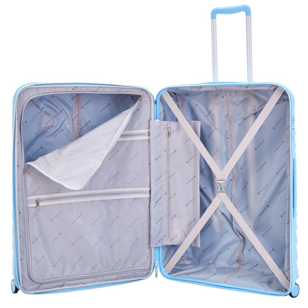 Чемодан Victoria L, голубой — изображение 7