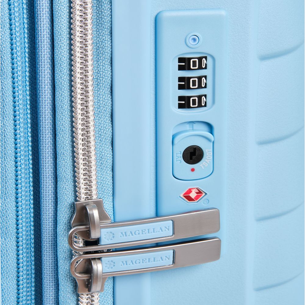 Чемодан Victoria L, голубой — изображение 4