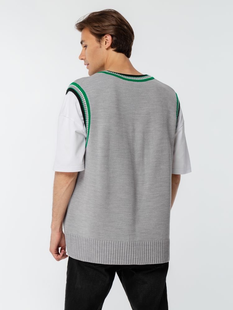 Жилет оверсайз унисекс Cornell в сумке, светло-серый — изображение 12