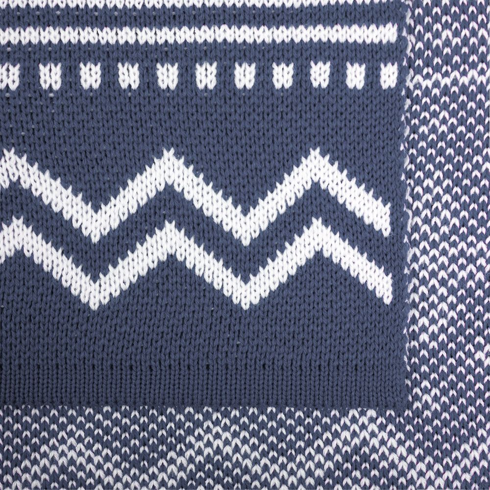 Плед Elnik, серый с молочно-белым — изображение 3