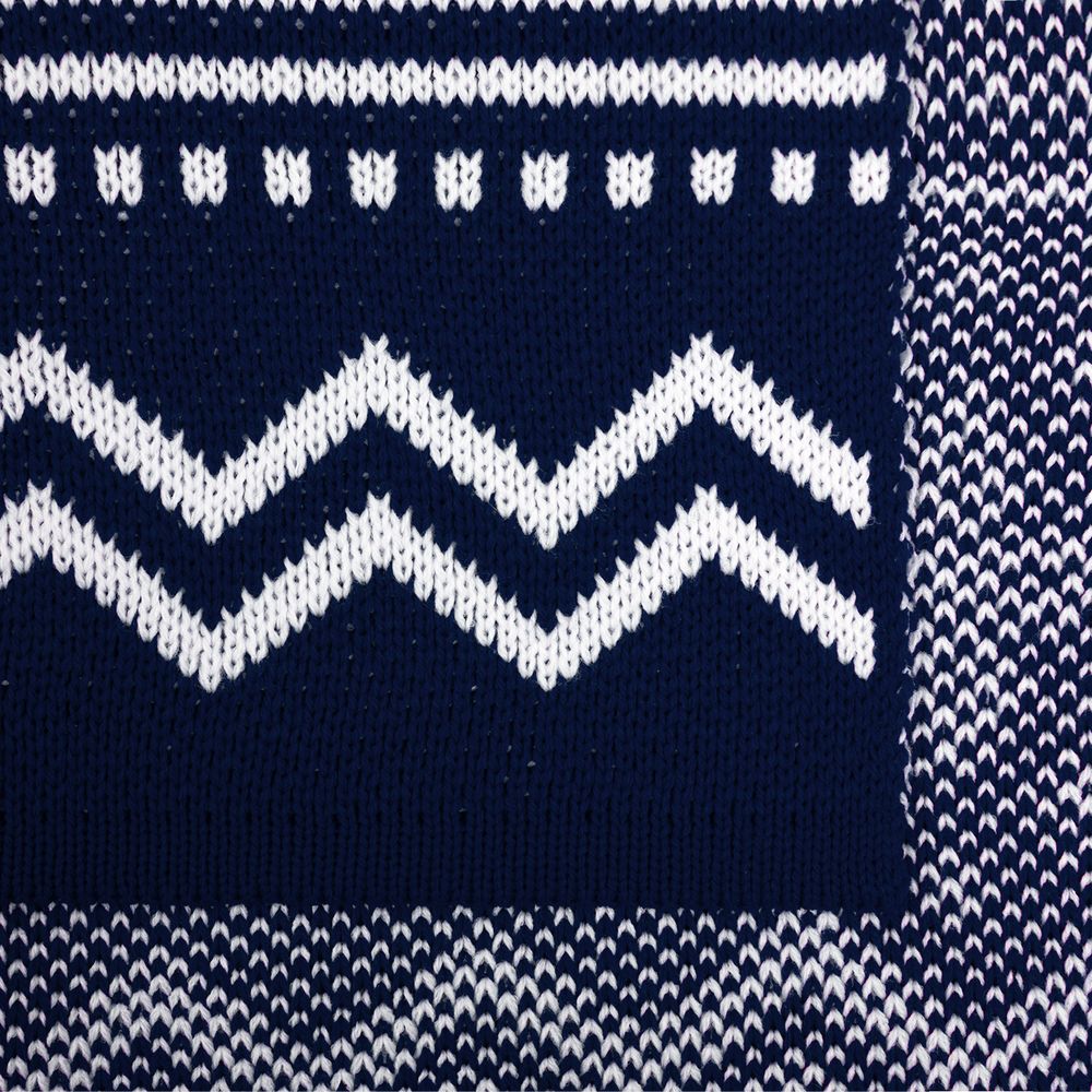 Плед Elnik, синий с молочно-белым — изображение 3