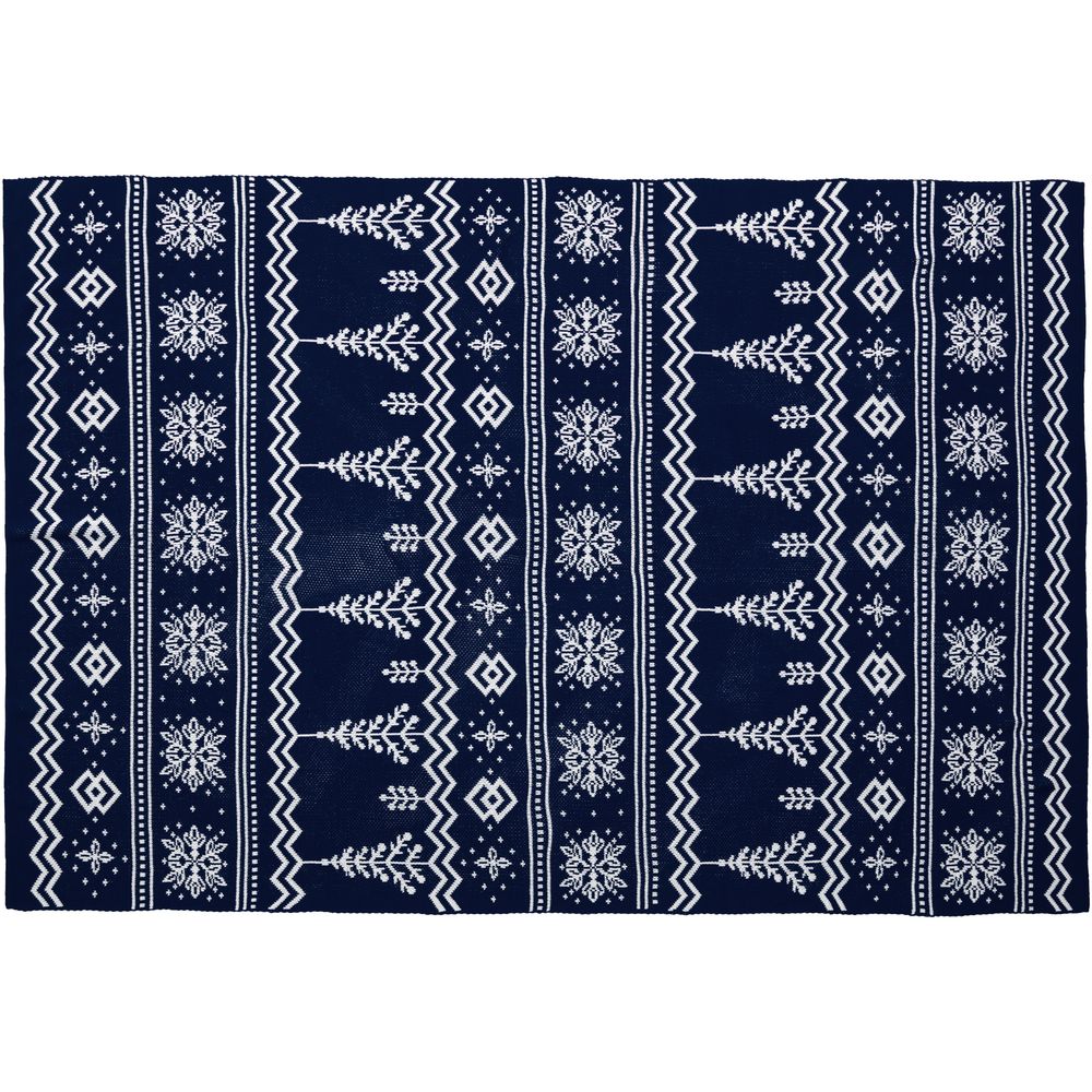 Плед Elnik, синий с молочно-белым — изображение 5