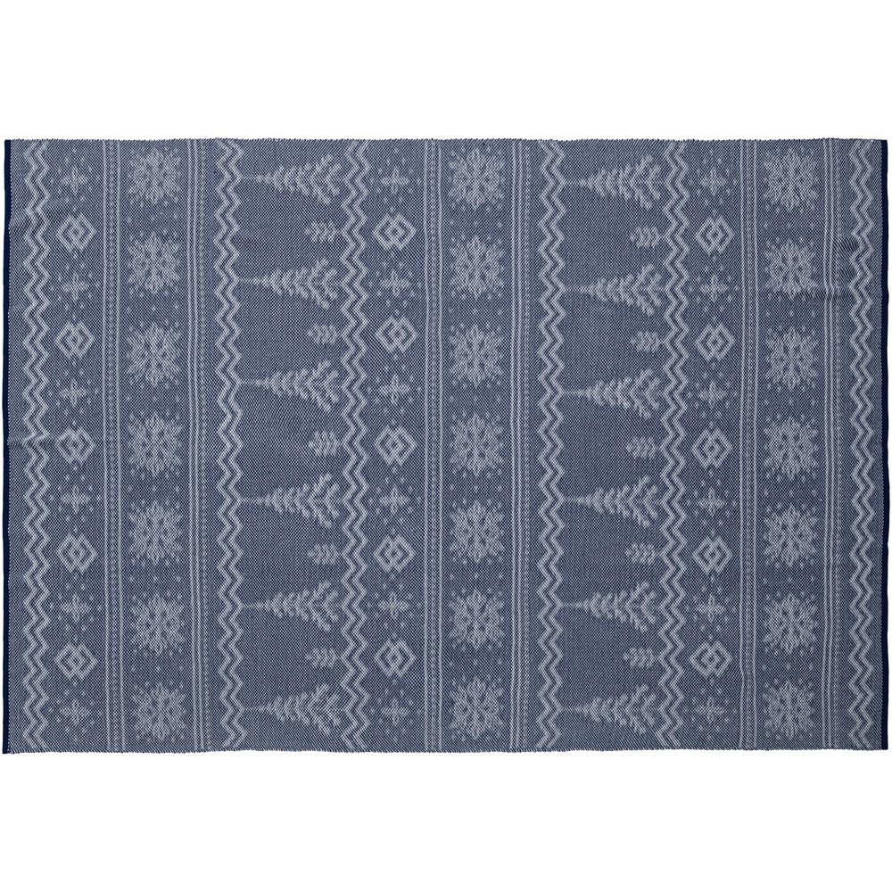 Плед Elnik, синий с молочно-белым — изображение 6