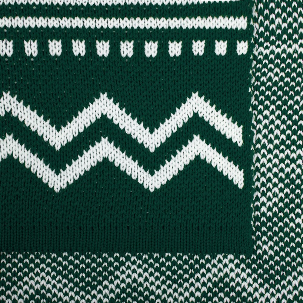 Плед Elnik, зеленый с молочно-белым — изображение 3