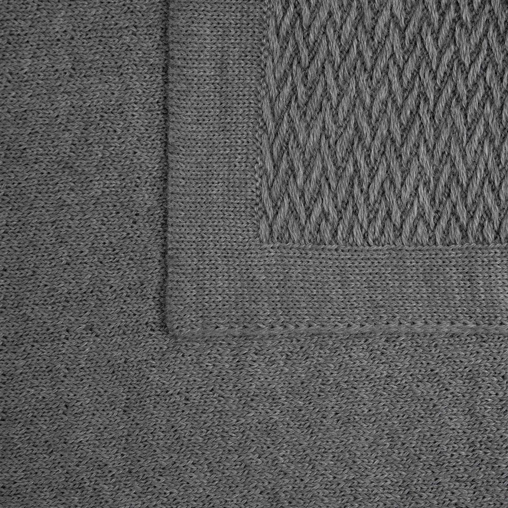 Плед Ornato, серый (кварцевый меланж) — изображение 3