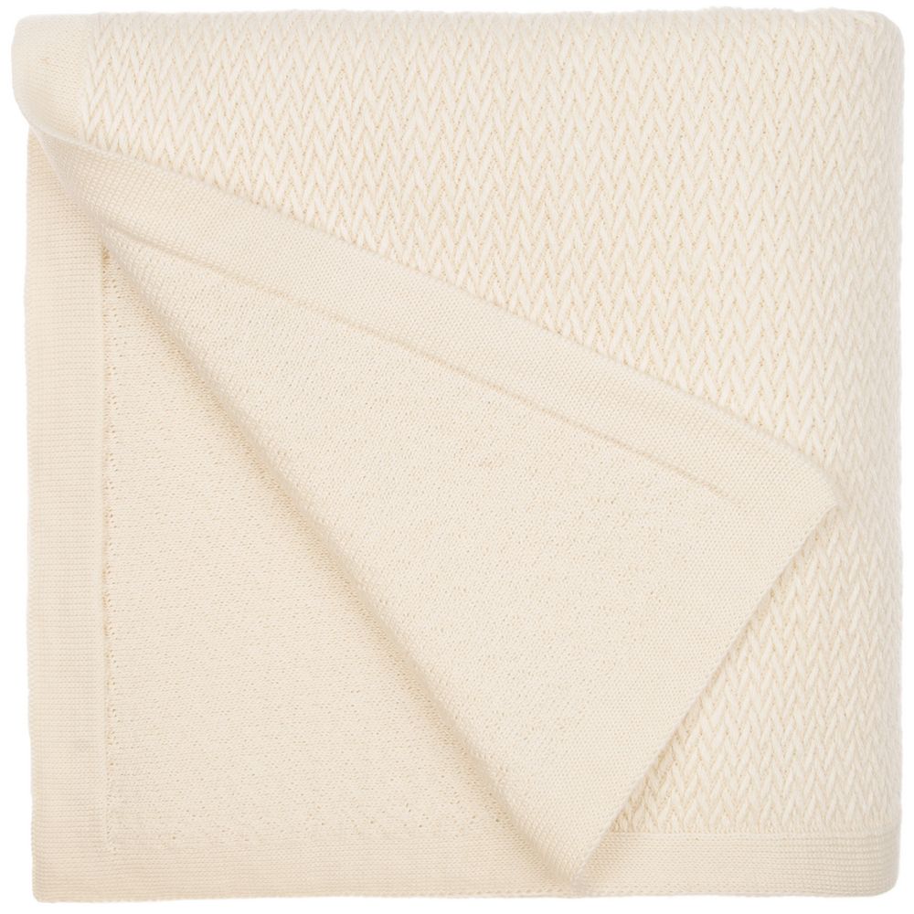 Плед Ornato, молочно-белый (ванильный) — изображение 2