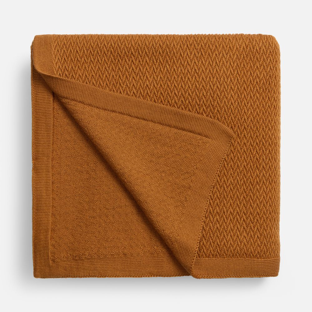 Плед Ornato, оранжевый (светлое золото) — изображение 2