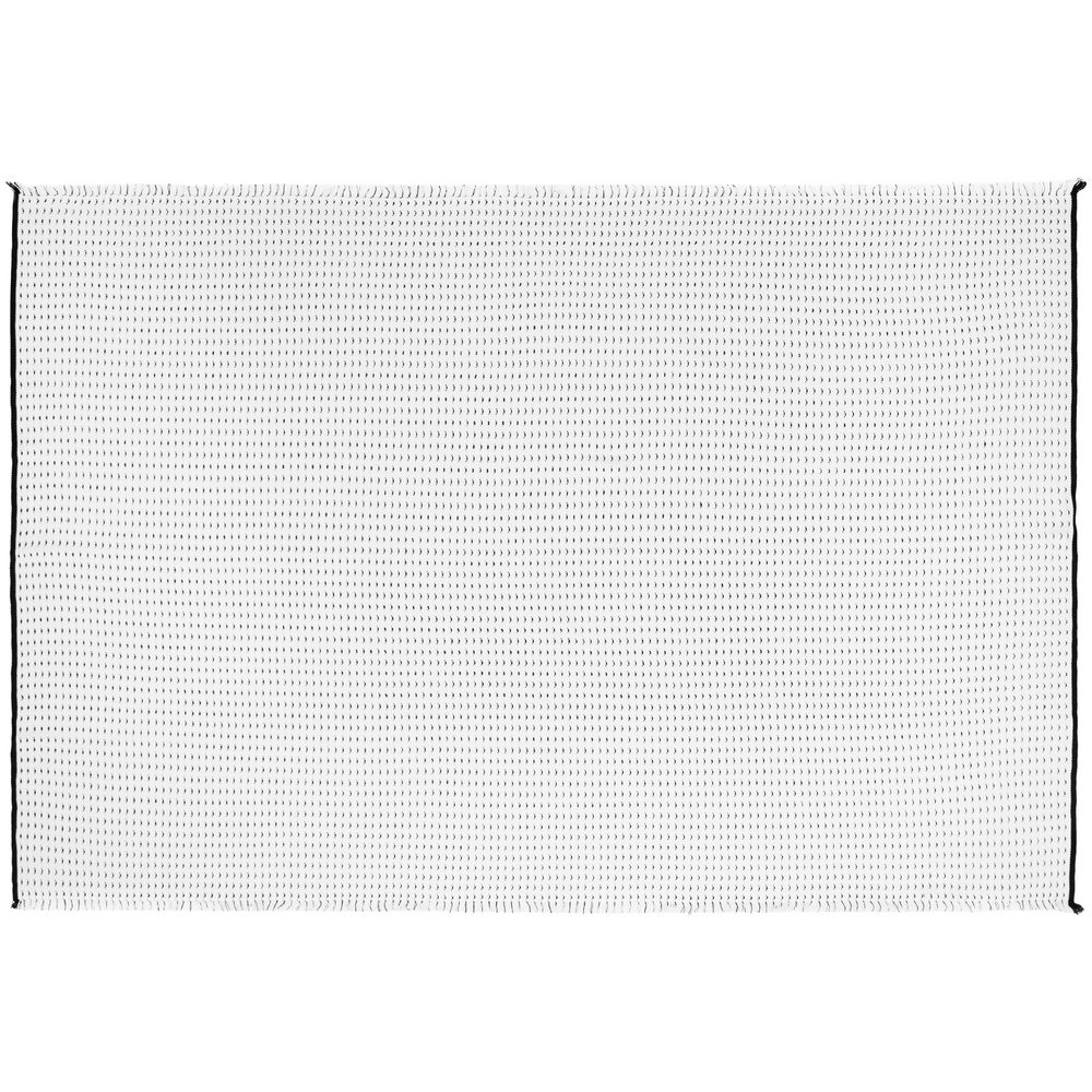 Плед Fringy, белый с черным — изображение 4