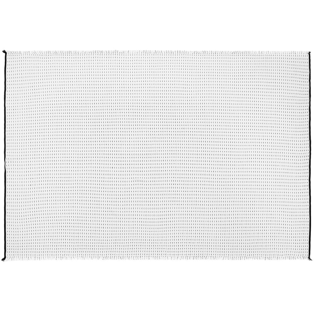 Плед Fringy, белый с черным — изображение 5