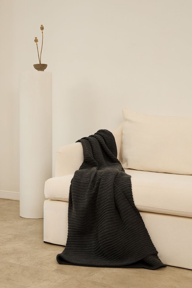 Плед Quill, темно-серый — изображение 5