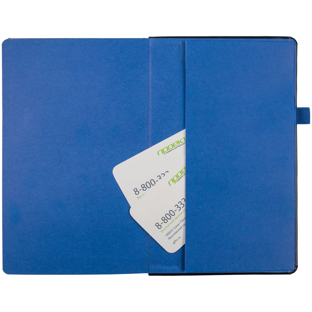 Ежедневник Ton, недатированный, черный с синим — изображение 7