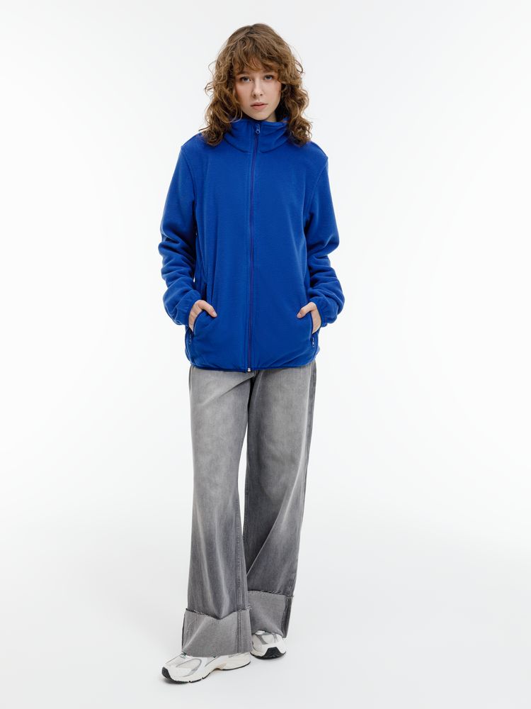 Куртка флисовая унисекс Nesse, синяя — изображение 10