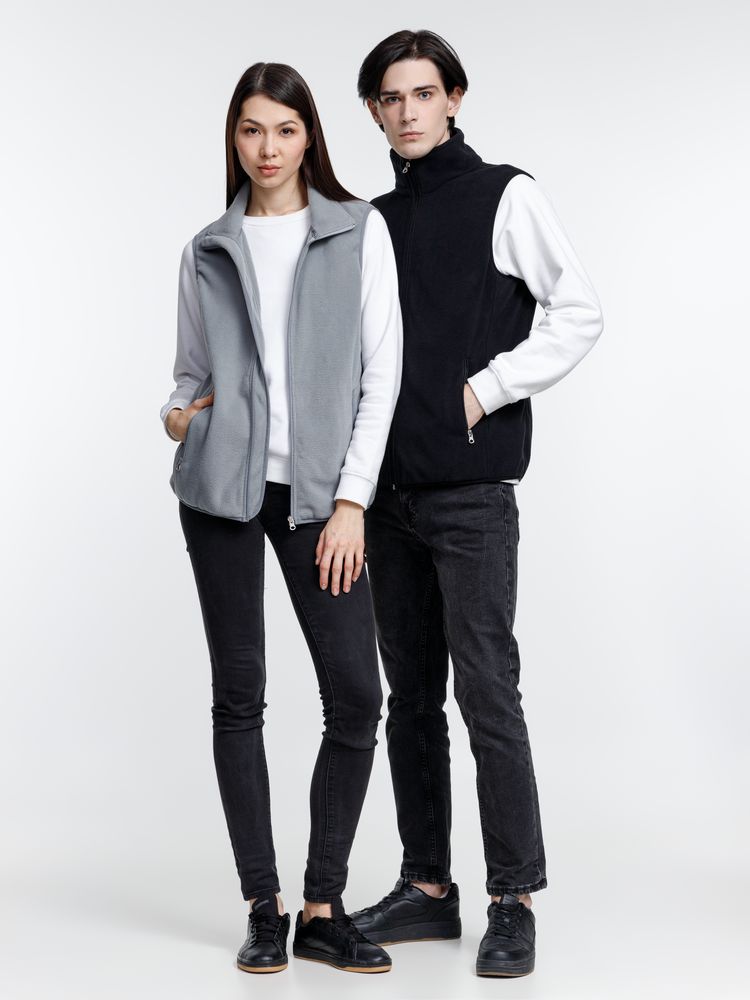 Жилет флисовый унисекс Nesse, черный — изображение 12