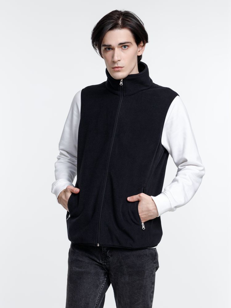 Жилет флисовый унисекс Nesse, черный — изображение 10