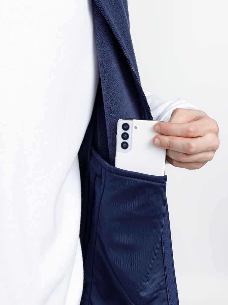 Жилет флисовый унисекс Nesse, темно-синий — изображение 8