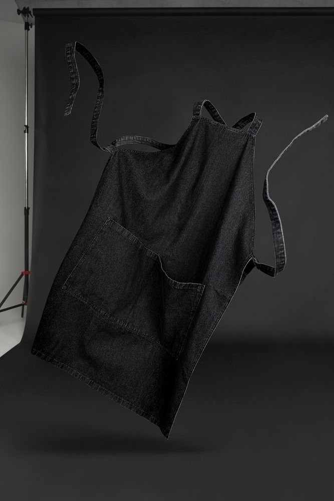 Фартук джинсовый E2, черный — изображение 3
