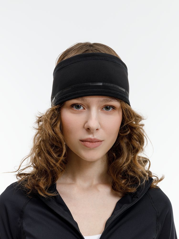 Спортивная повязка утепленная Jogge, черная — изображение 8