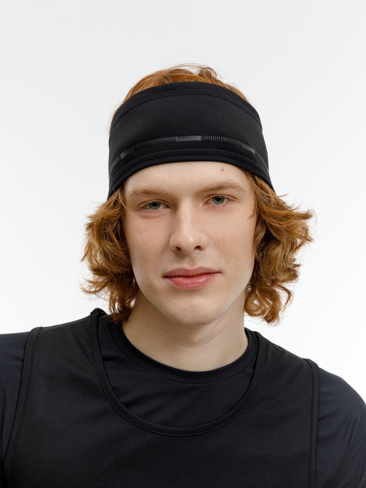 Спортивная повязка утепленная Jogge, черная — изображение 11