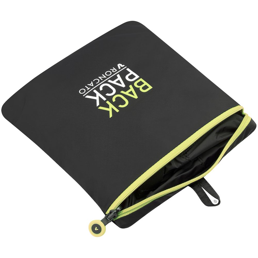 Складной рюкзак Compact Neon, черный с зеленым — изображение 7