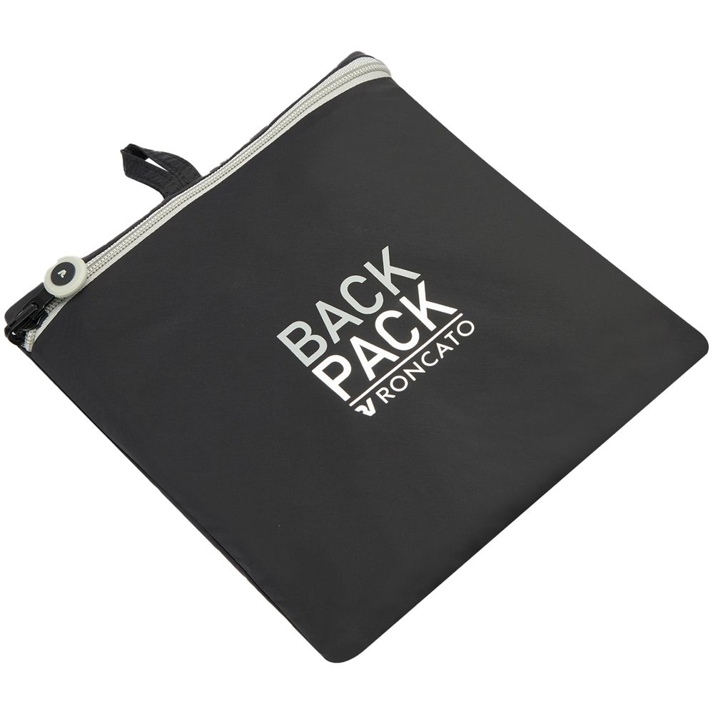 Складной рюкзак Compact Neon, черный с белым — изображение 6