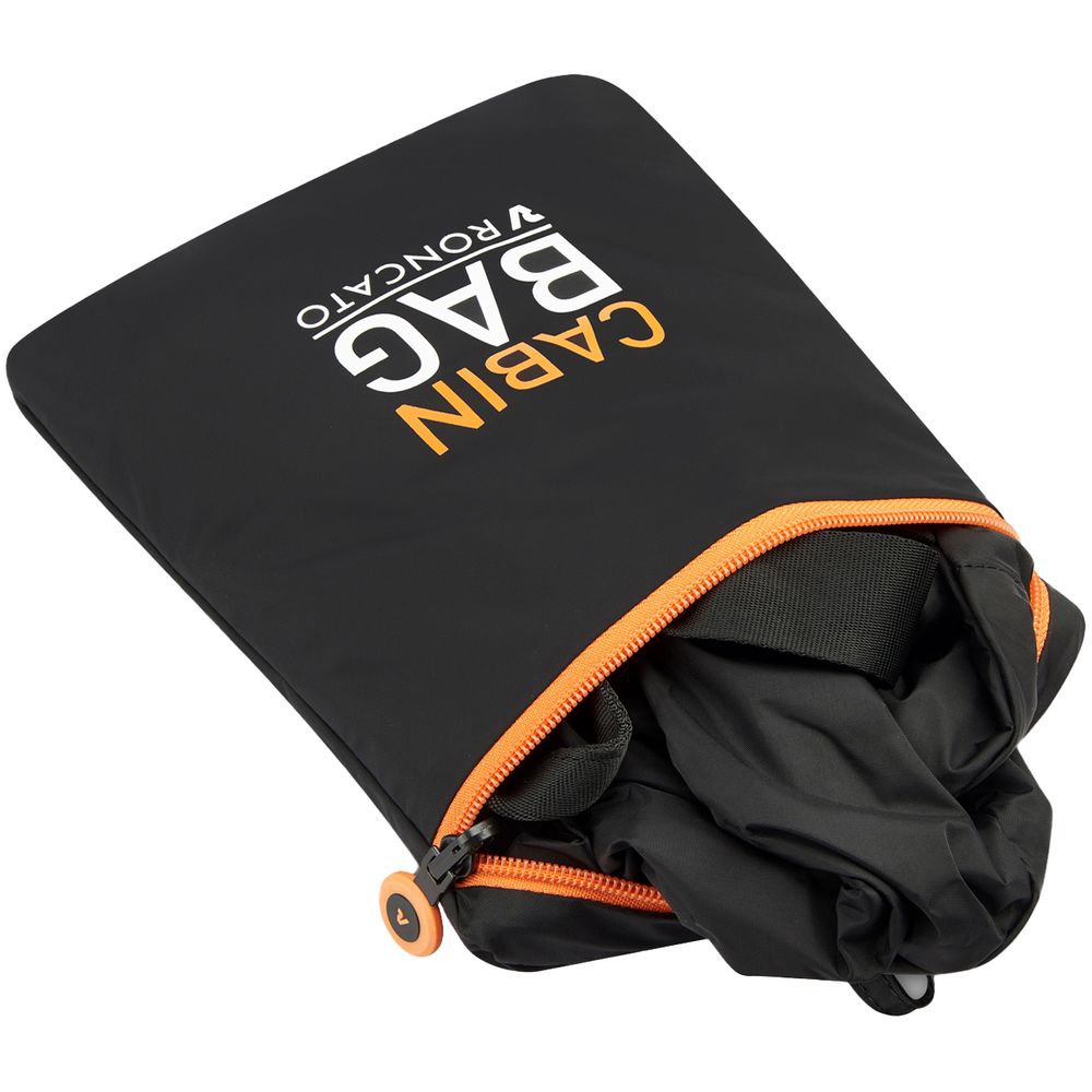 Сумка дорожная Compact Neon, черная с оранжевым — изображение 8