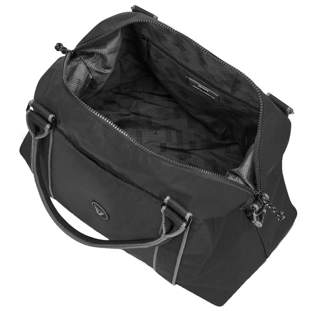 Сумка дорожная Rolling, черная — изображение 4