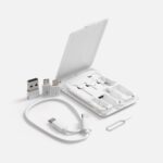 Органайзер с беспроводной зарядкой и набором адаптеров Octopod, белый