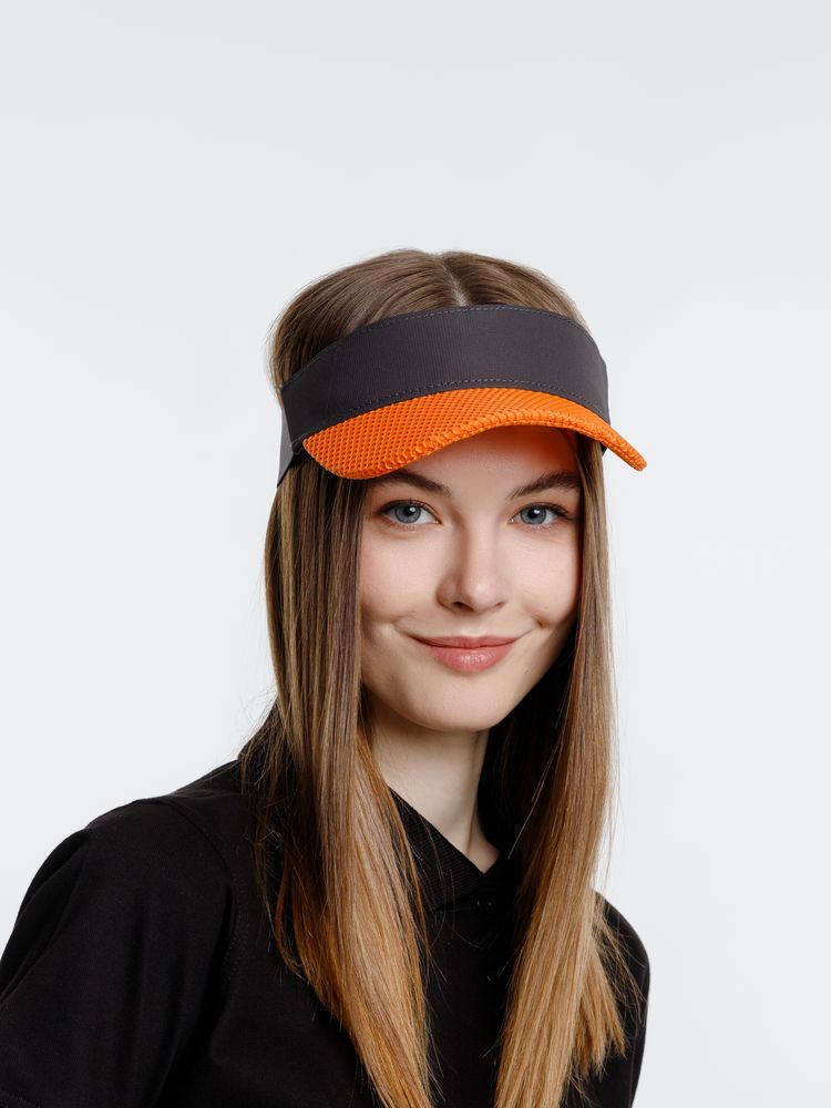 Козырек Grand Slam, темно-серый с оранжевым — изображение 5