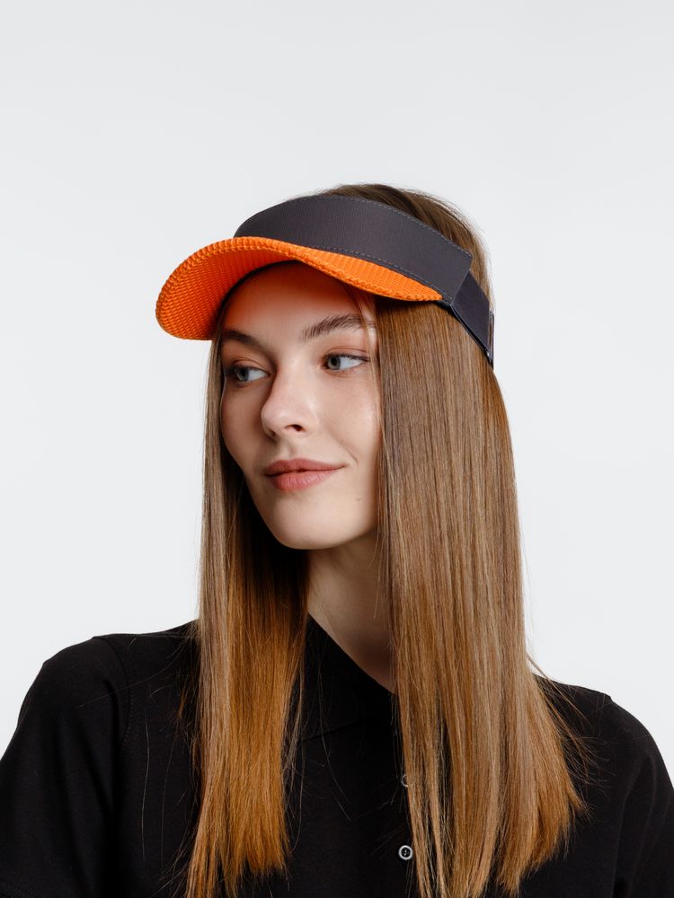 Козырек Grand Slam, темно-серый с оранжевым — изображение 7