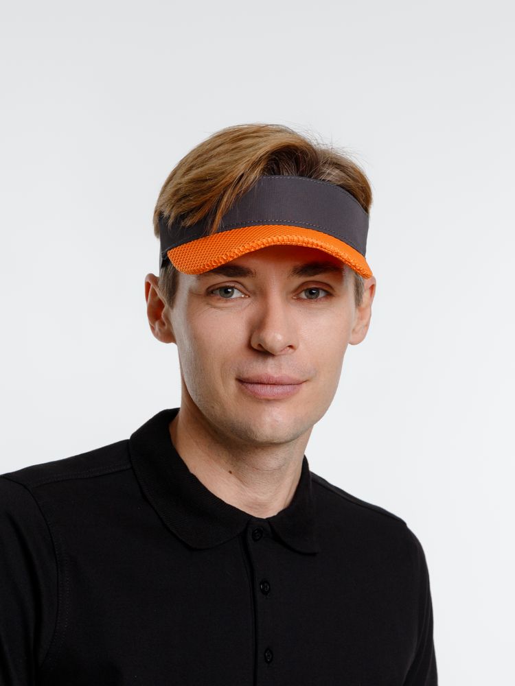 Козырек Grand Slam, темно-серый с оранжевым — изображение 8