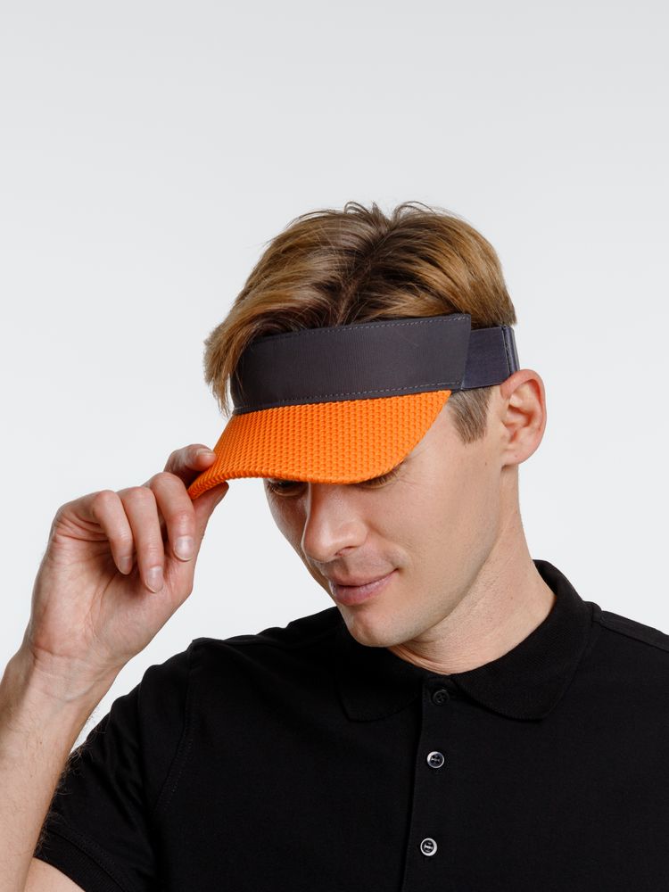 Козырек Grand Slam, темно-серый с оранжевым — изображение 9